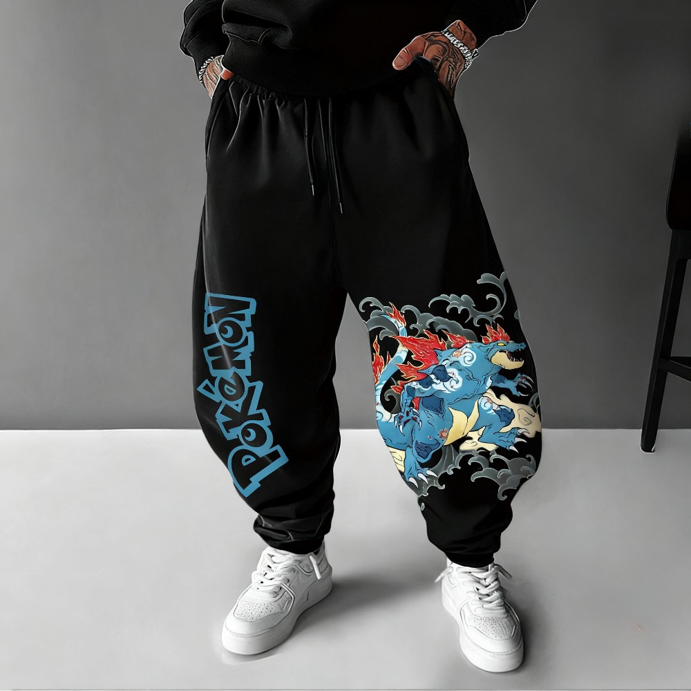 Winter Clothing Japan - Pokémon Anime Feraligatr Handgeschilderde Gedrukte Joggingbroek