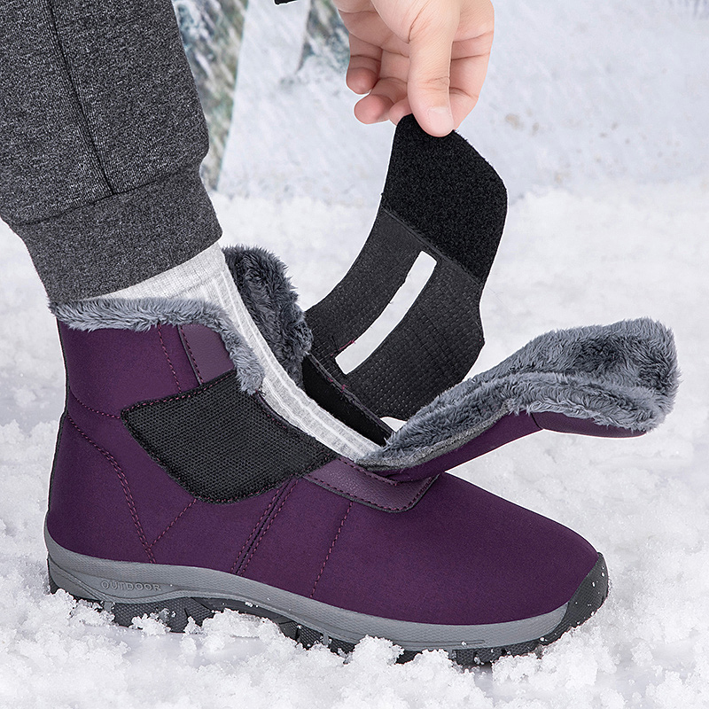 Snow Boot Fur Lined - Winter Dames Bont Gevoerde Enkel Snowboots