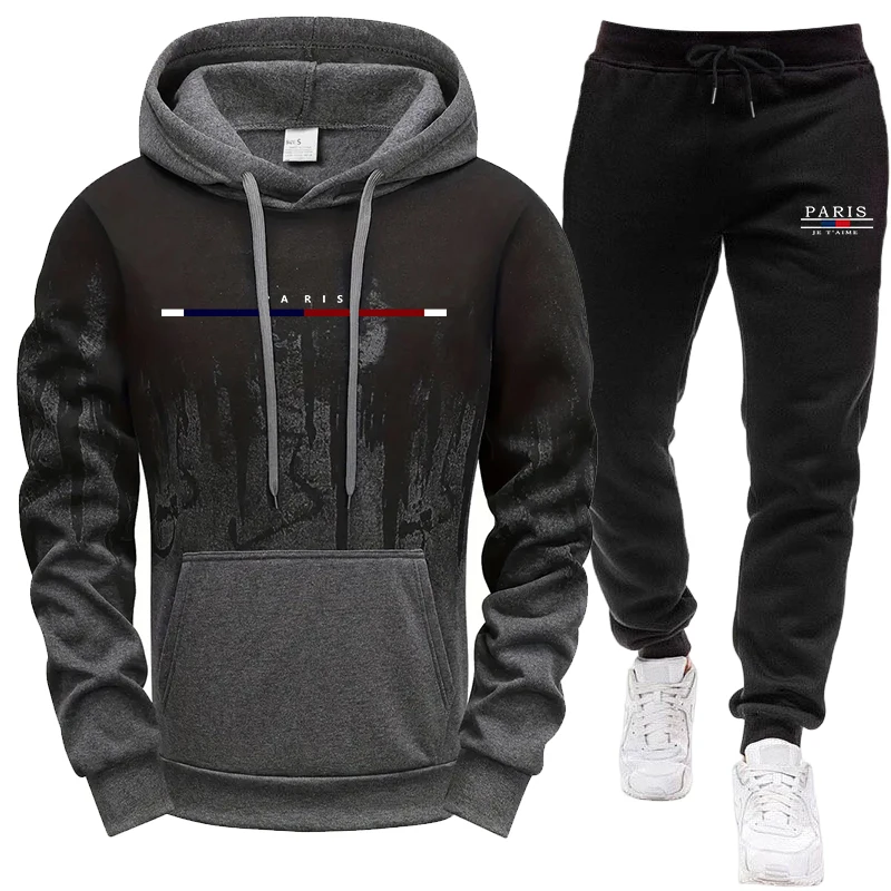 Winter Clothing Pants - Herenset/Hoodie/Broek Herfst Winter Hoodie en Joggingbroek