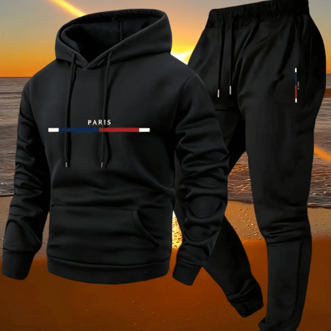 Fleece Hoodie Lined - Nieuwe herfst hoodie set met capuchon