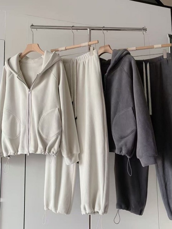 Fleece Hoodie Lined - Dames Casual Sportieve Hoodie Set Dubbelzijdige