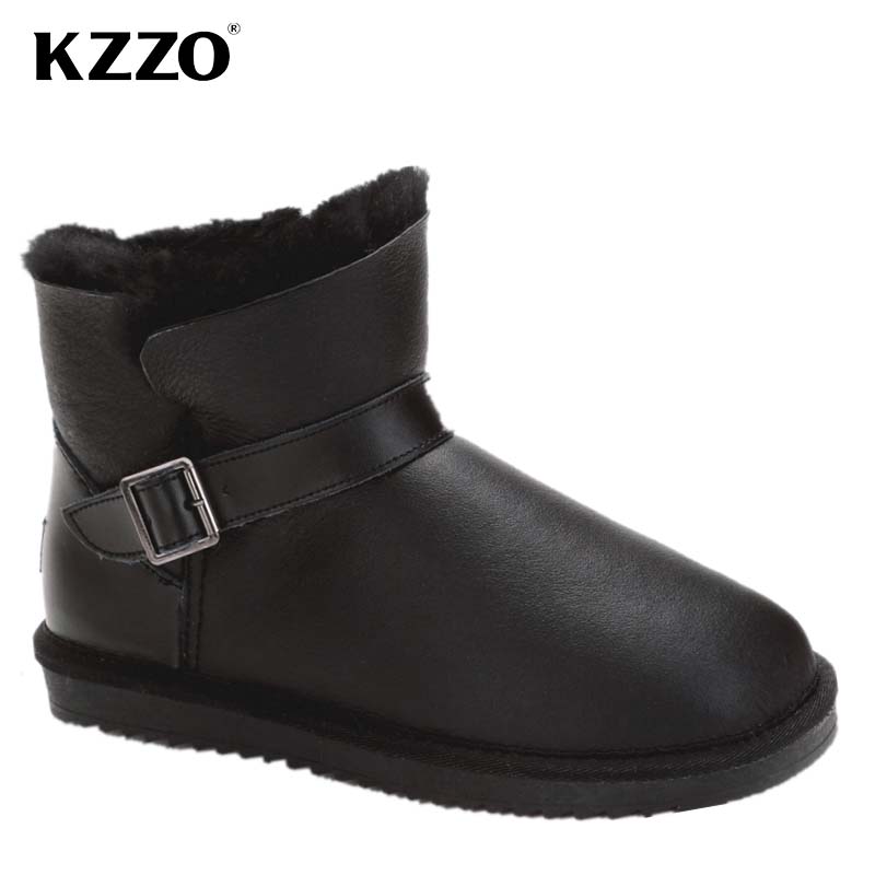 Snow Boot Fur Lined - KZZO 2025 Nieuwe Mannen Casual Echte