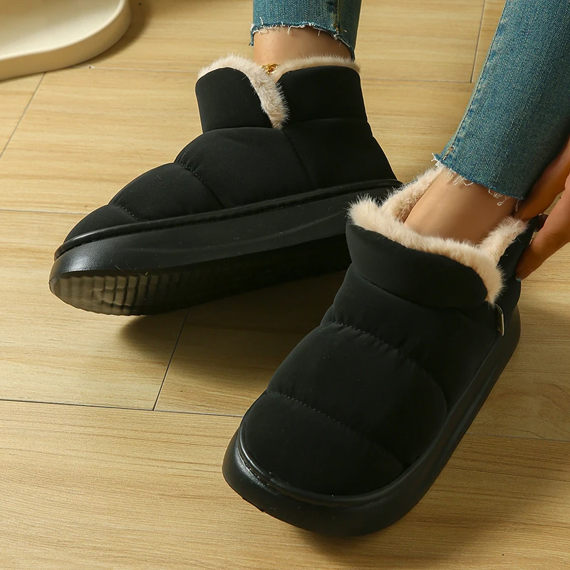 Snow Boot Fur Lined - 2027 Winter Antislip Dikke Zool Katoenen