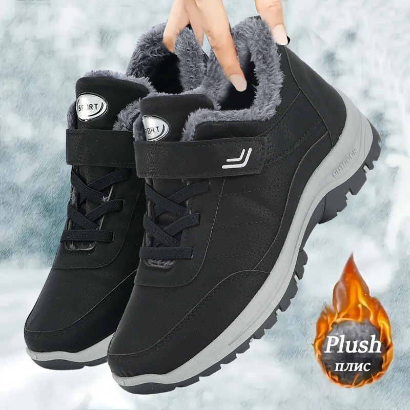 Snow Boot Fur Lined - Extra grote heren winterschoenen met fleecevoering,