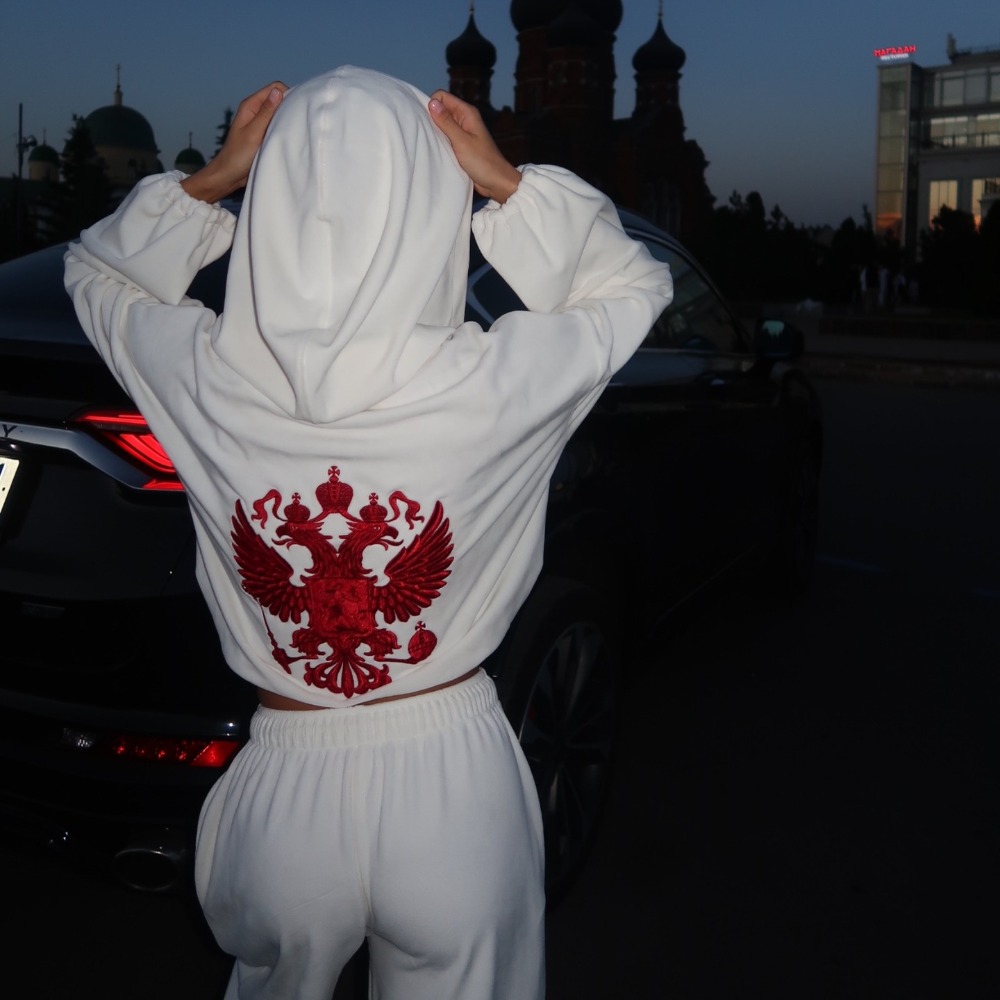 Winter Clothing Pants - Street Trend Back Geborduurde Hoodie Broekpak