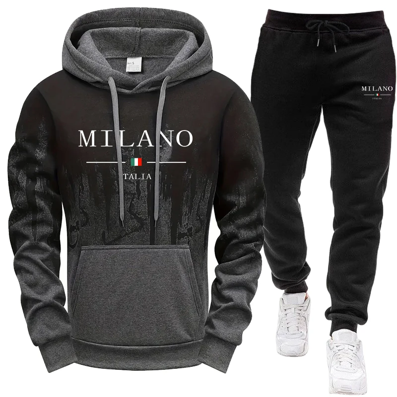 Winter Clothing Pants - Herenset/Hoodie/Broek Herfst Winter Italië Casual Mode