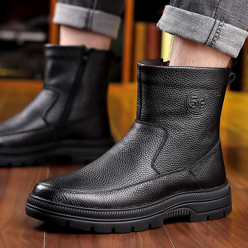 Heren hoge leren sneeuwlaarzen - Snow Boot Fur Lined recensie en prijs