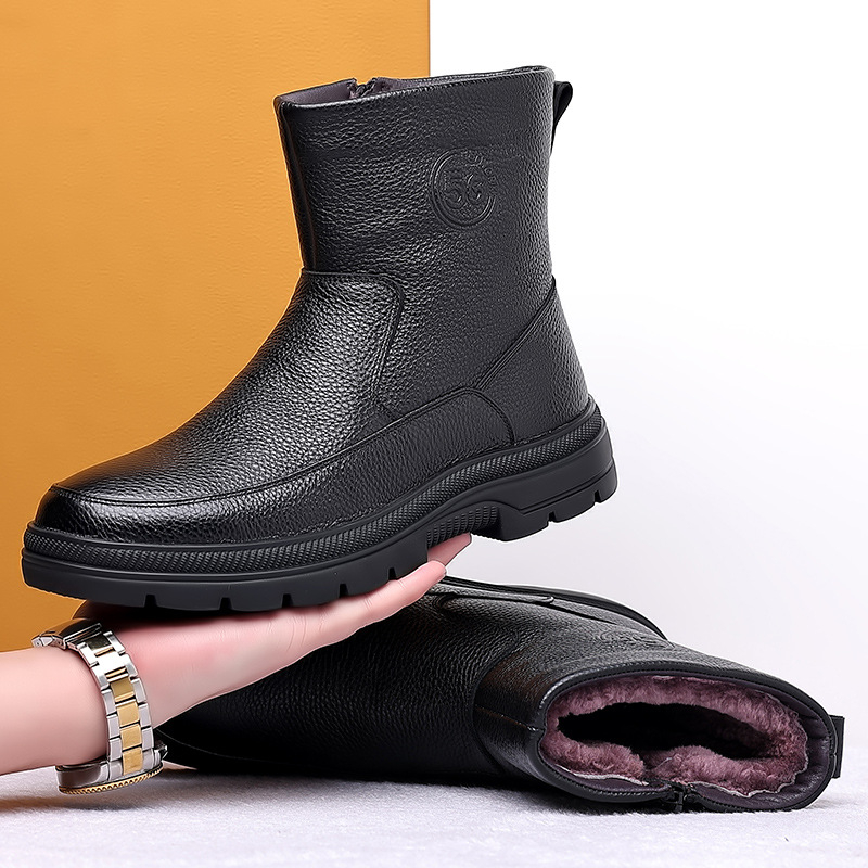 Heren hoge leren sneeuwlaarzen - Snow Boot Fur Lined recensie en prijs