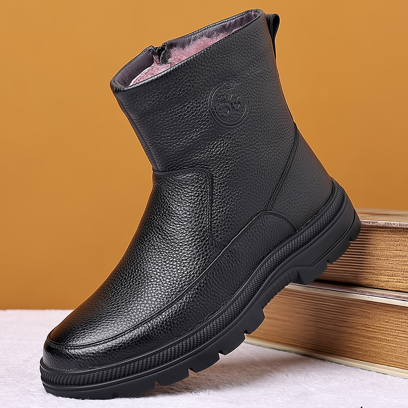 Heren hoge leren sneeuwlaarzen - Snow Boot Fur Lined recensie en prijs