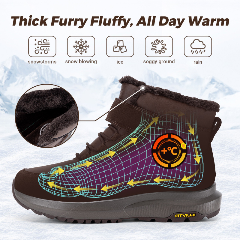FitVille Heren Winterlaarzen,  - Snow Boot Fur Lined recensie en prijs