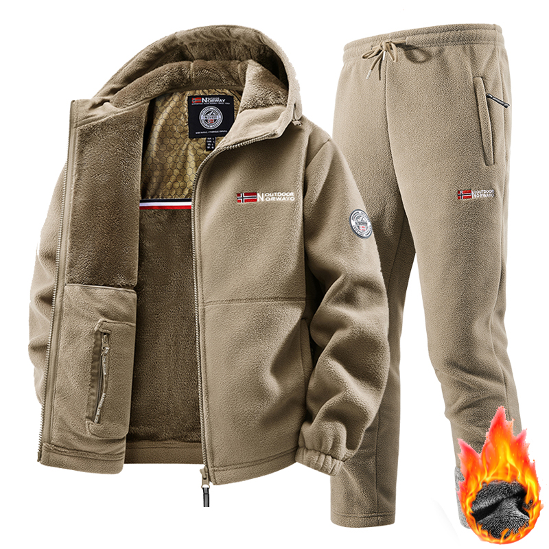 Nieuwe winter sportkledingset  - Fleece Hoodie Lined recensie en prijs