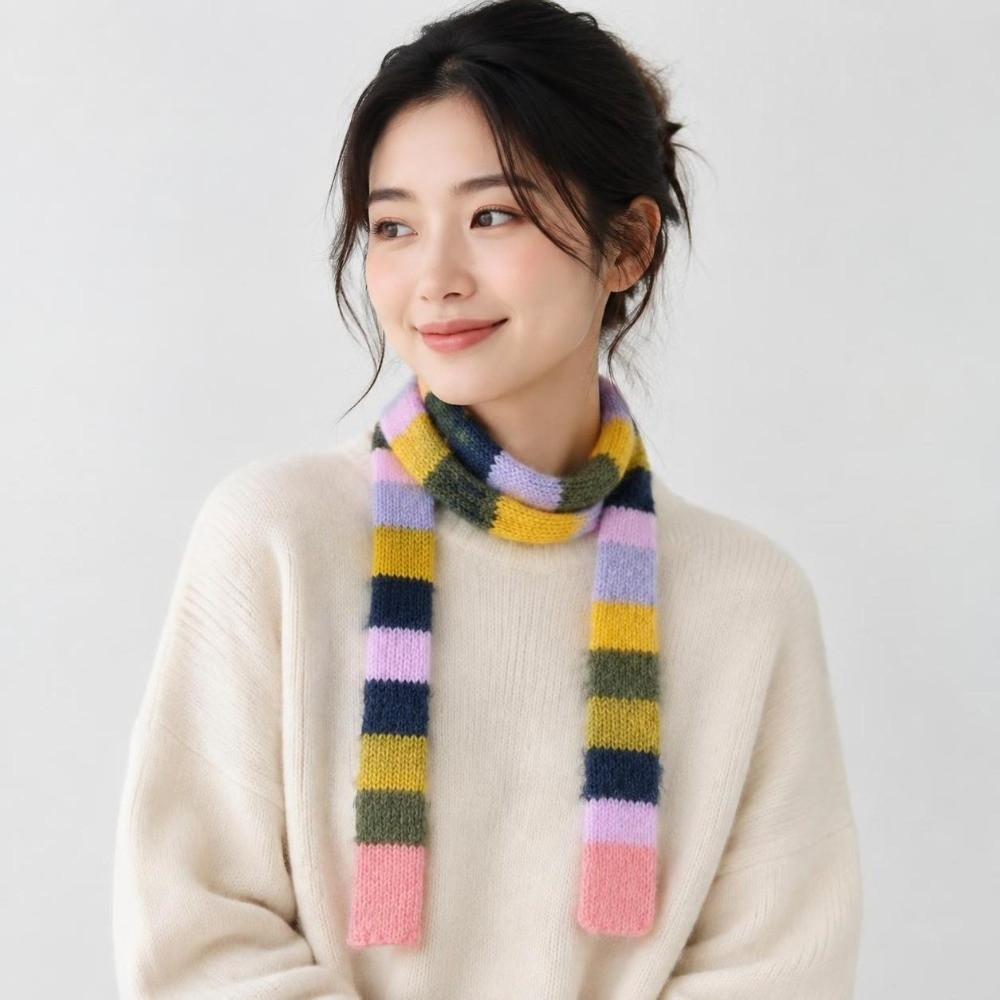 Y2K-stijl gestreepte gebreide  - Winter Clothing Looks recensie en prijs