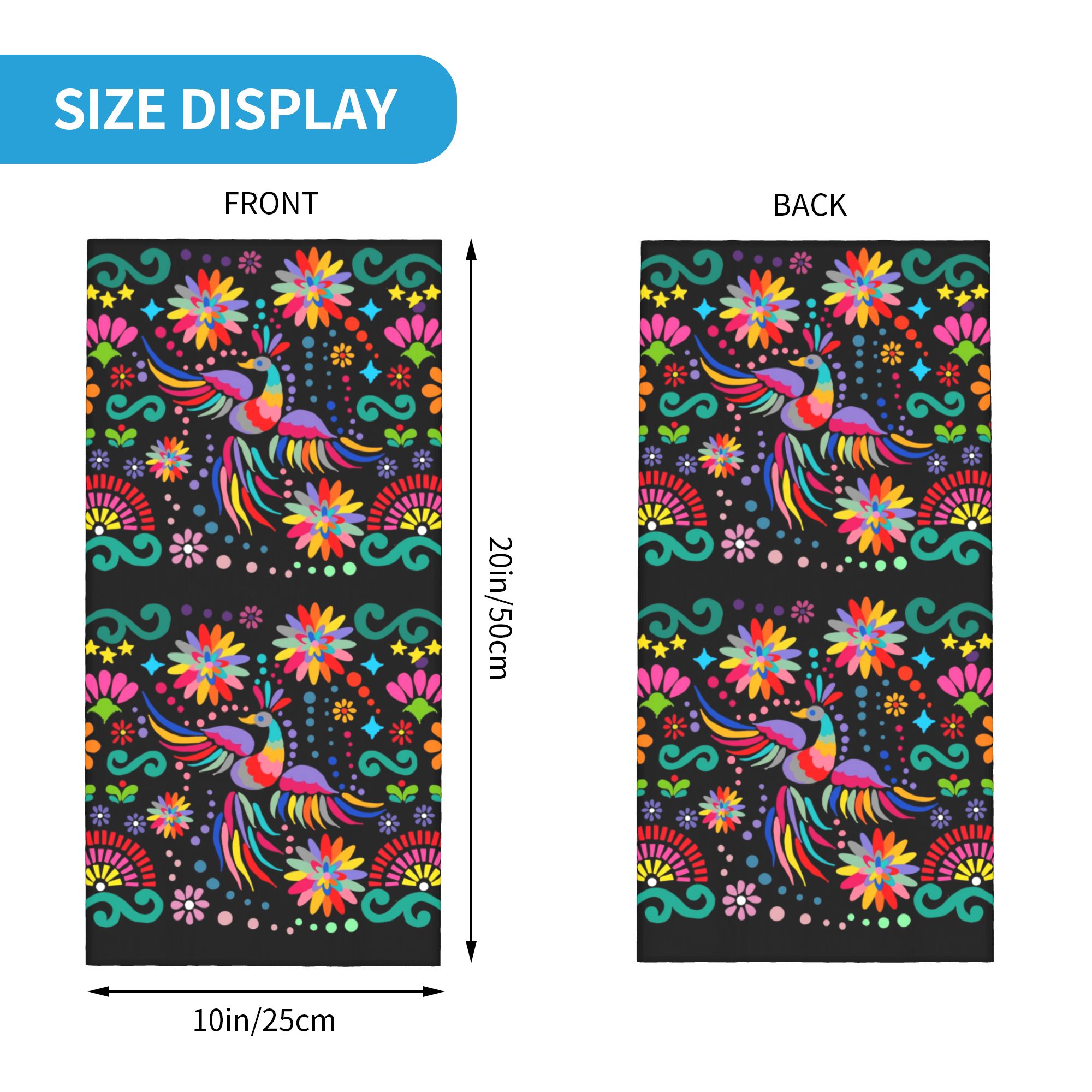 Aangepaste Mexicaanse bloemen  - Neck Gaiter Fleece recensie en prijs