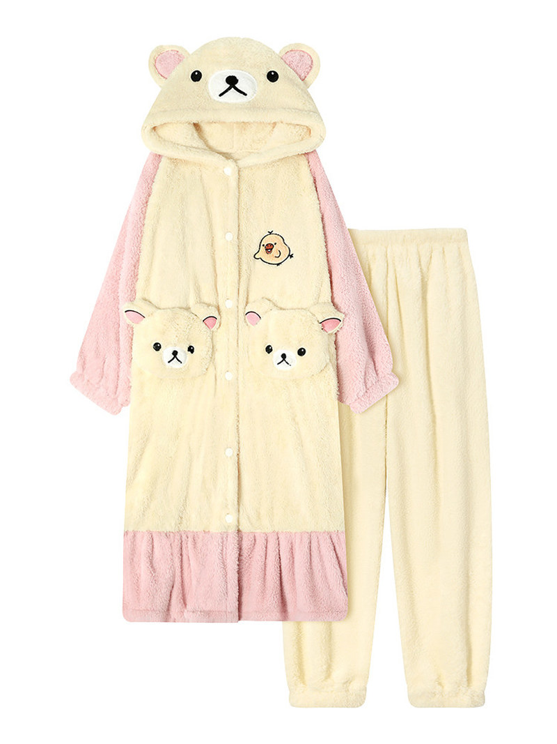 Rilakkuma Dames Cartoon Fuzzy  - Fleece Hoodie Lined recensie en prijs