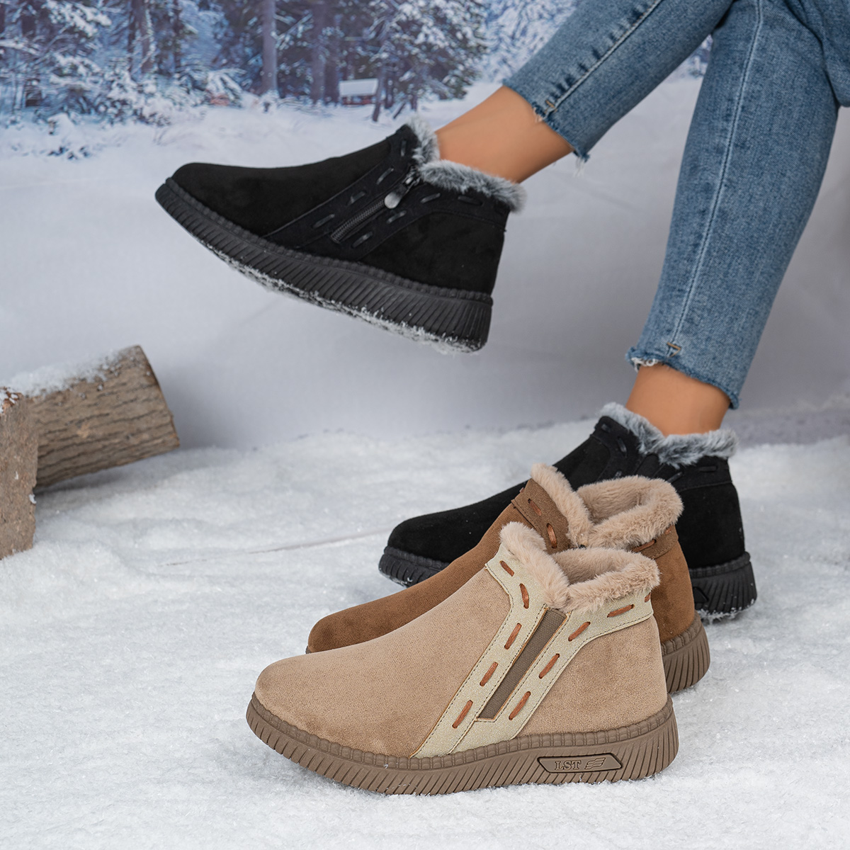 Dames Winterlaarzen Bruin Dame - Snow Boot Fur Lined recensie en prijs