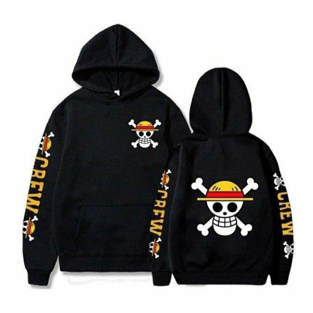 Een Stuk Schedel Print Hoodie  - Winter Clothing Japan recensie en prijs