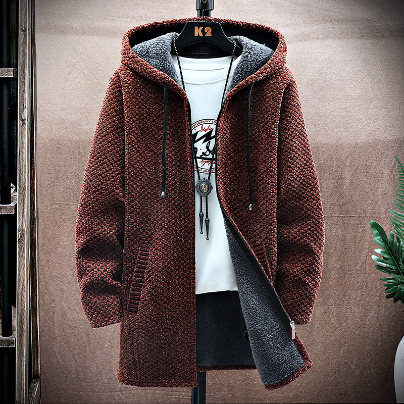 Heren Vest Kasjmier Lange Jas  - Fleece Hoodie Lined recensie en prijs